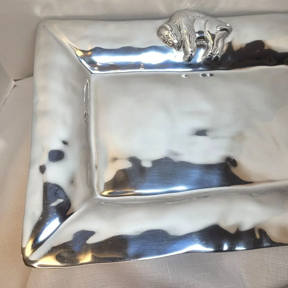 Beatriz Ball Western Buffalo Large Rectangle Serving Tray 15